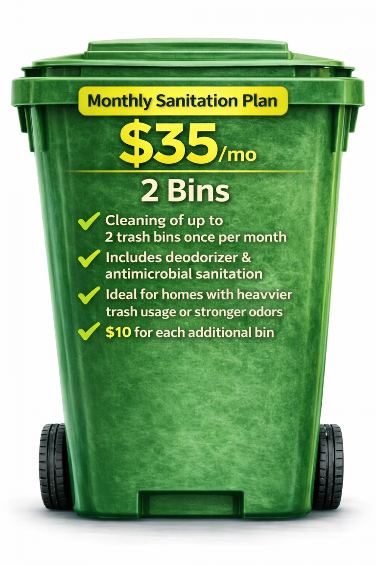 Trash Bin Cleaning & Sanitizing Services | BioBlast Pro